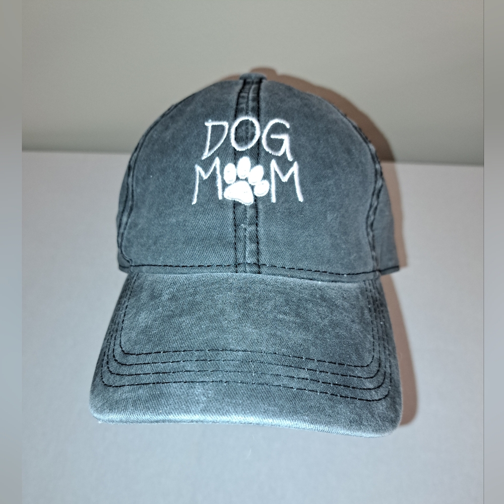 David & Young Grey Dog Mom Baseball Cap W/Adjustable Strap For Comfort Sizing - Picture 3 of 9